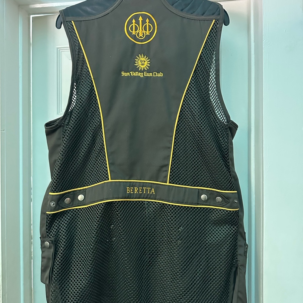 Yellow and Brown Quilted Utility Vests - Picture 2 of 5